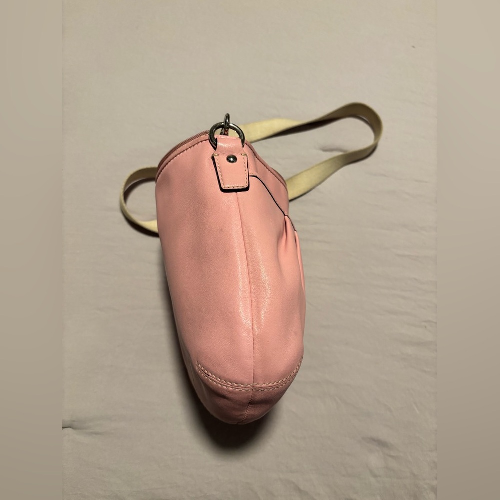 COACH Pink Leather Swing Pack Purse SOHO Crossbody Bag - Picture 6 of 16